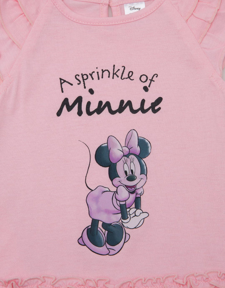 Disney Short Sleeve T-Shirt Minnie Ruffle