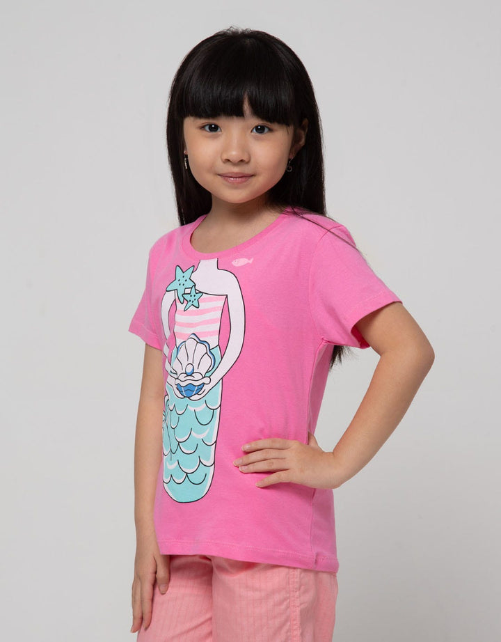 Little M Short Sleeve T-Shirt Basic Mermaid Body