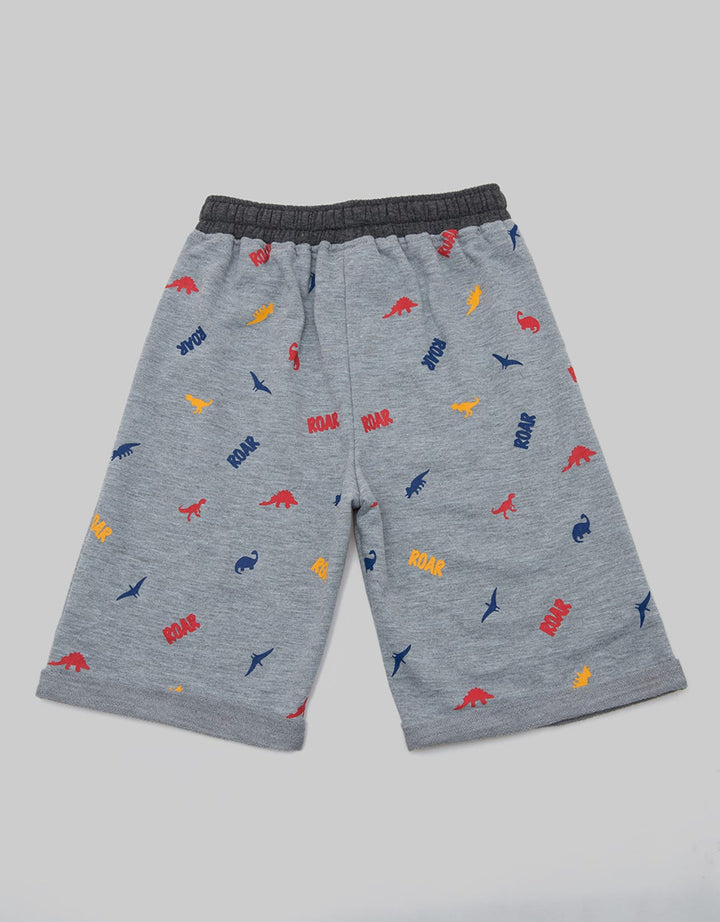 Little M Short Pants Knit Terry Dino