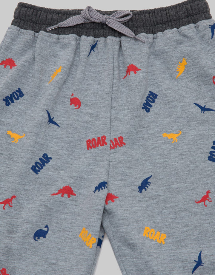 Little M Short Pants Knit Terry Dino