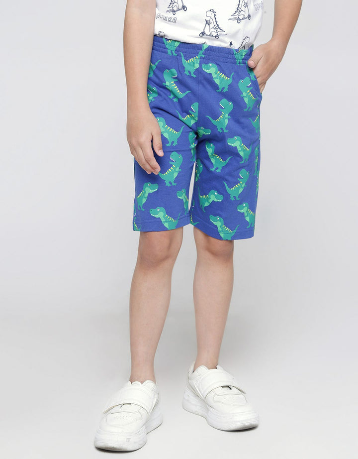 Little M Short Pants Knit Print Dino