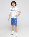 Little M Short Pants Knit Print Dino