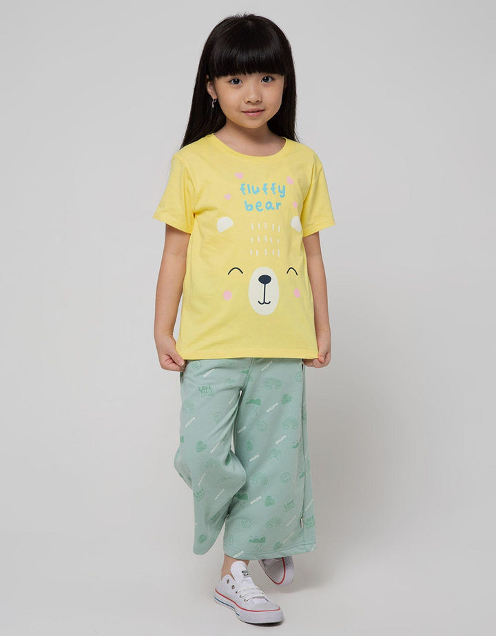 Little M Short Sleeve T-Shirt Animal Fluffy Bear