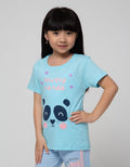 Little M Short Sleeve T-Shirt Animal Lovely Panda