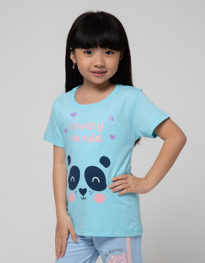Little M Short Sleeve T-Shirt Animal Lovely Panda