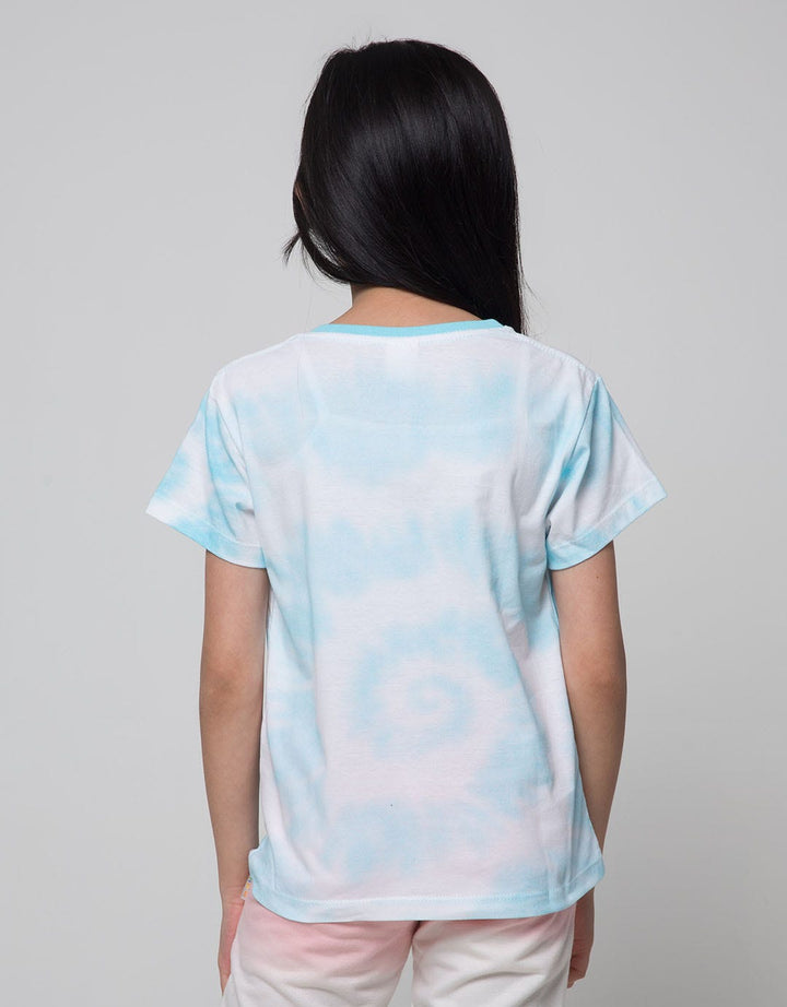 Little M T-Shirt Ki Animal Tie Dye Cat