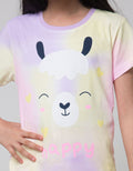 Little M T-Shirt Ki Animal Tie Dye Llama