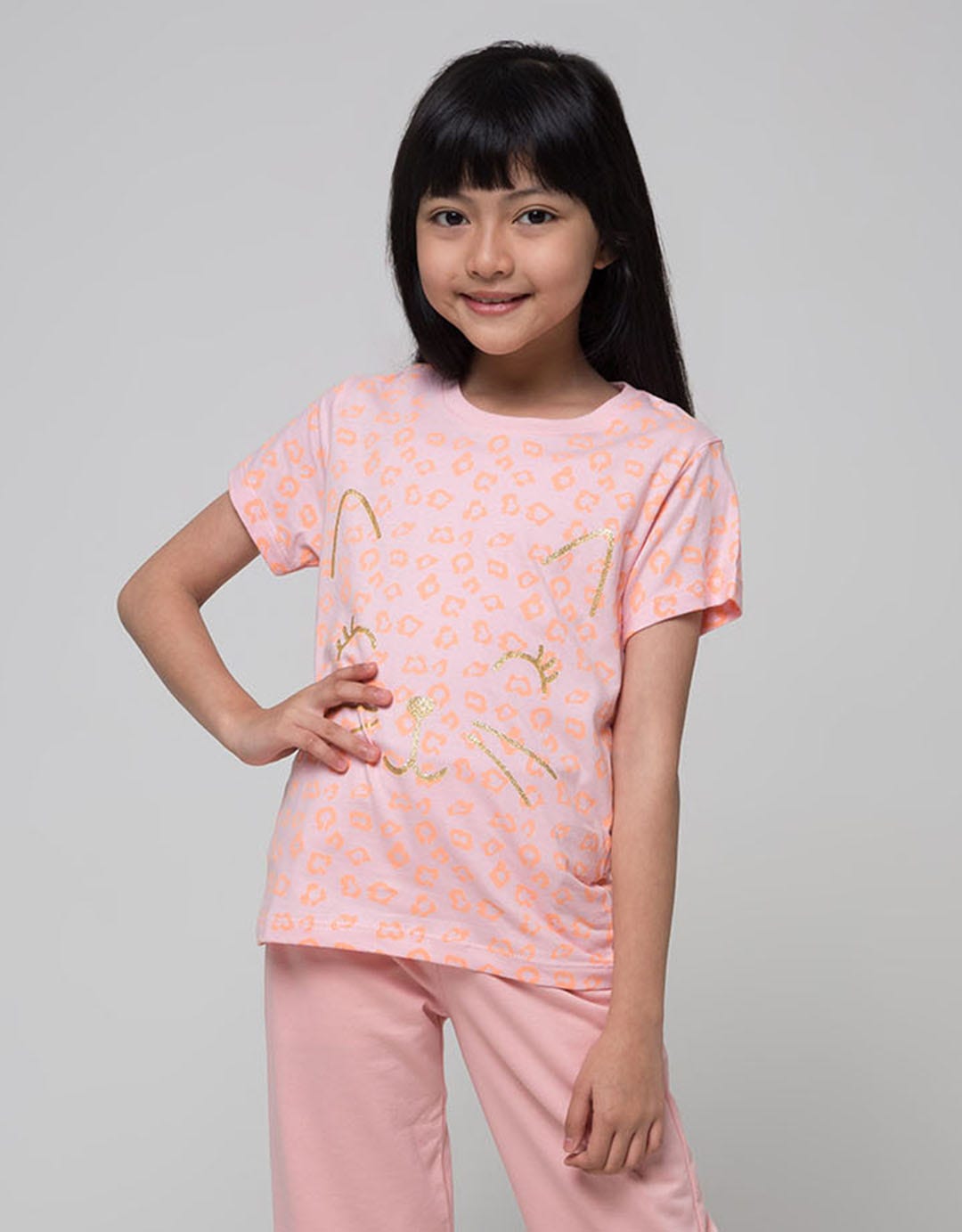 Little M T-Shirt Ki Animal Tiger Screen Printing