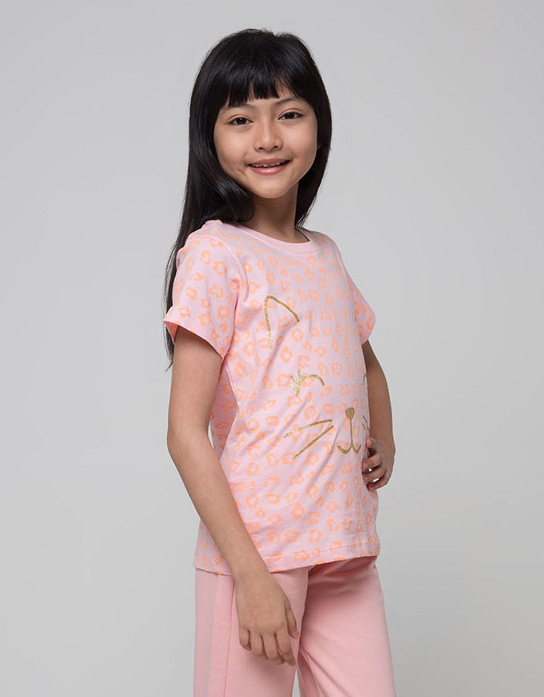 Little M T-Shirt Ki Animal Tiger Screen Printing