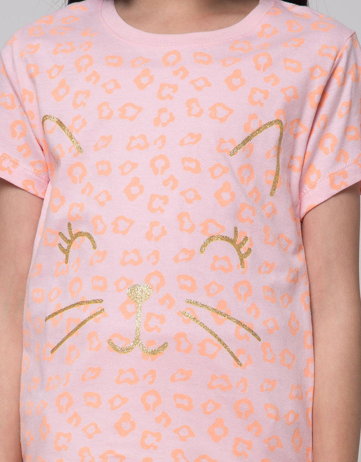 Little M T-Shirt Ki Animal Tiger Screen Printing