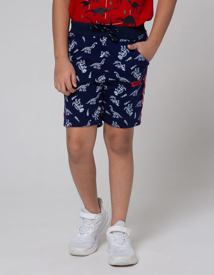 Little M Short Knit Cut N Sewn Print Terry
