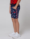 Little M Short Knit Cut N Sewn Print Terry