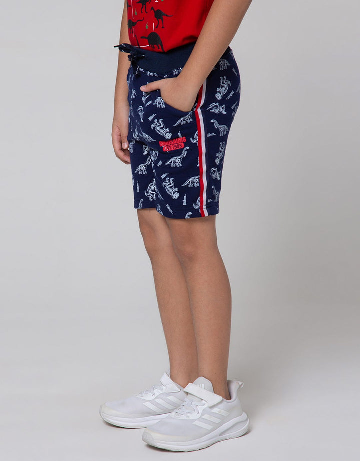 Little M Short Knit Cut N Sewn Print Terry