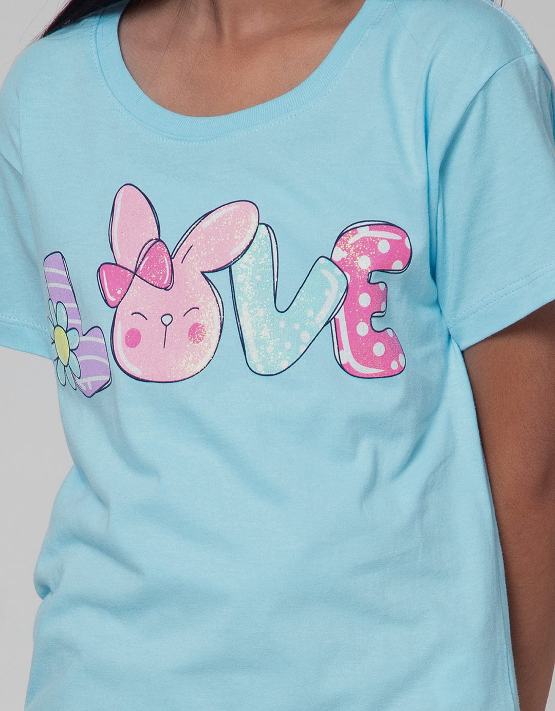 Little M Short Sleeve T-Shirt Basic Love Bunny