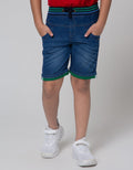 Little M Denim Short Kombinasi