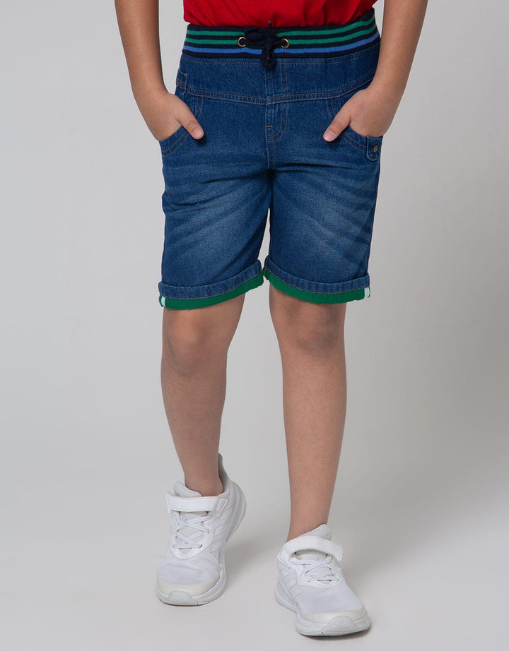 Little M Denim Short Kombinasi