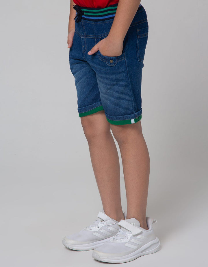Little M Denim Short Kombinasi