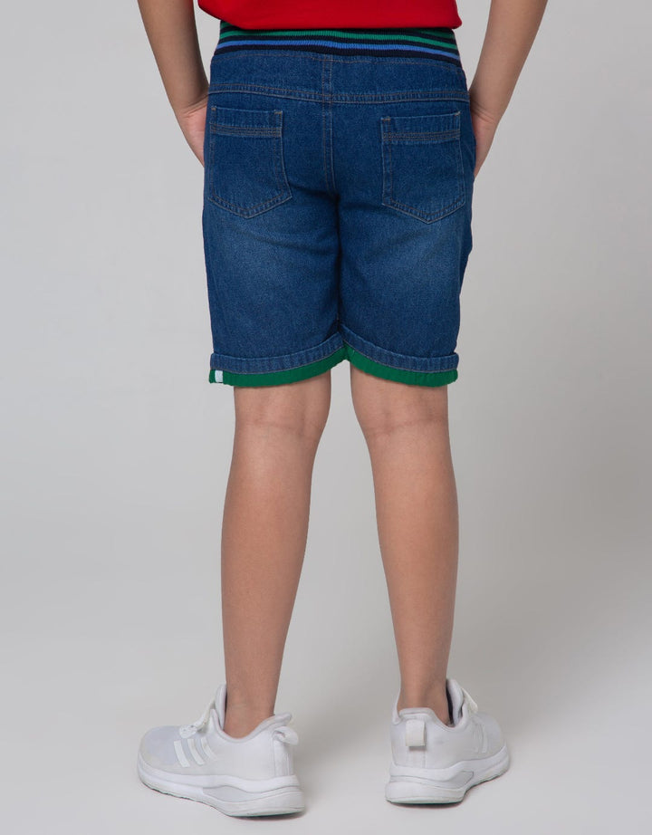 Little M Denim Short Kombinasi