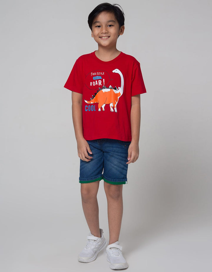 Little M Denim Short Kombinasi