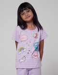 Little M Short Sleeve T-Shirt Basic Stripe Doodle