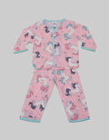 Pipiniko Top - Bottom Set Piyama Woven Print Long Sleeve Unicorn