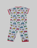 Pipiniko Top - Bottom Woven Car Pajama Set