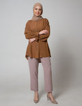 Annisa Long Sleeve Blouse Button Through Rayon Crickle