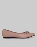 Peter Keiza Ribbon Pointed Toe Flatshoes
