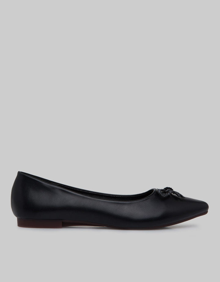 Peter Keiza Pointed Ribbon Flatshoes