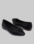 Peter Keiza Ribbon Pointed Toe Flatshoes