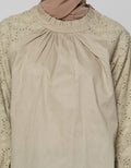 Annisa Long Sleeve Blouse Plain With Eyelet Arms