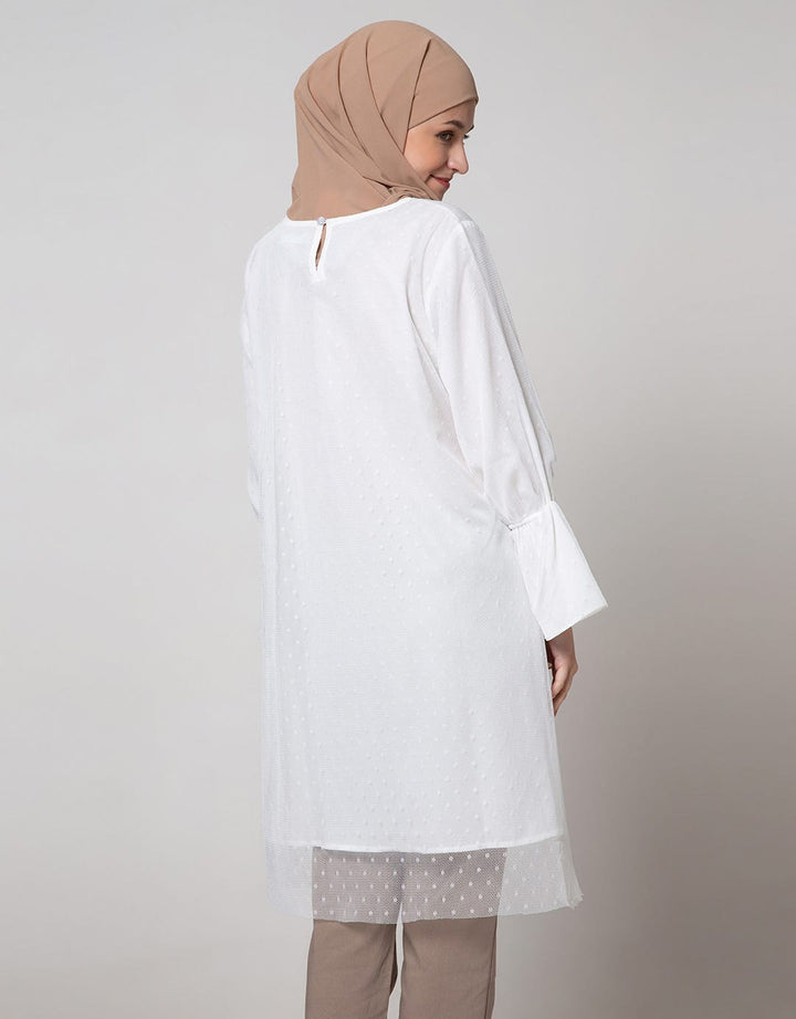 Annisa Long Sleeve Tunic Tulle Layer
