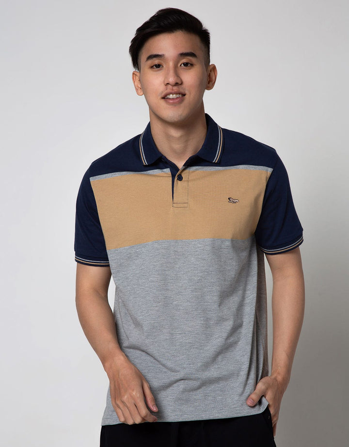 Walrus Kaos Polo Salur Lengan Pendek