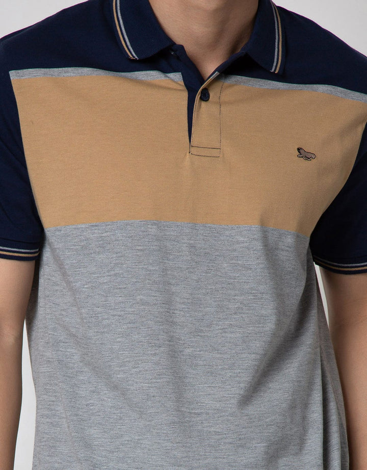 Walrus Kaos Polo Salur Lengan Pendek