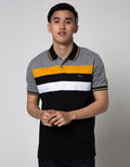 Walrus Kaos Polo Salur Print Triple Stripe