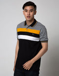 Walrus Kaos Polo Salur Print Triple Stripe