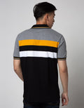 Walrus Kaos Polo Salur Print Triple Stripe