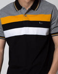 Walrus Kaos Polo Salur Print Triple Stripe