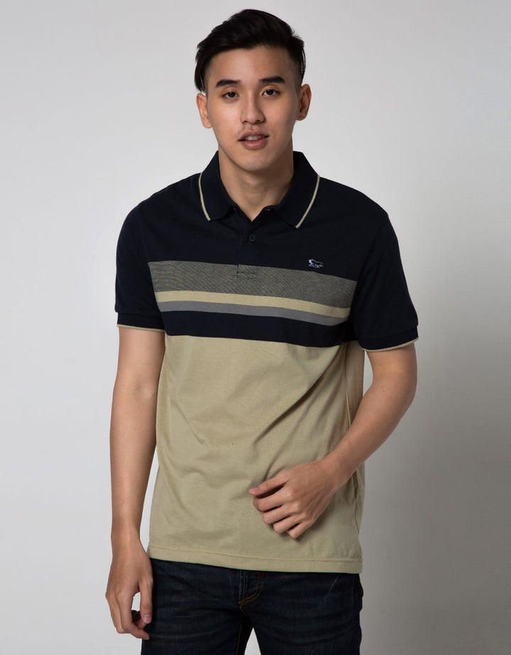 Walrus Kaos Polo Salur Neck Stripe