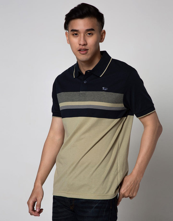 Walrus Kaos Polo Salur Neck Stripe