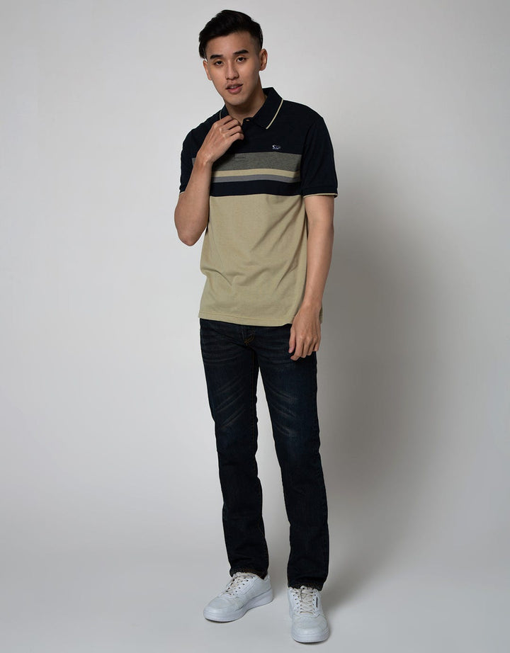 Walrus Kaos Polo Salur Neck Stripe