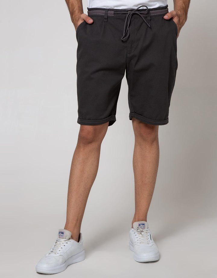Details Short Pants Crop Drawstring Twilltape On Waist