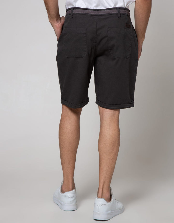 Details Short Pants Crop Drawstring Twilltape On Waist