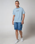 Cole Denim Short Pants Cargo Pockets