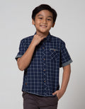 Little M Short Sleeve Shirt Kotak Chest Pocket