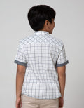 Little M Short Sleeve Plaid Shirt