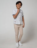 Little M Short Sleeve Plaid Shirt