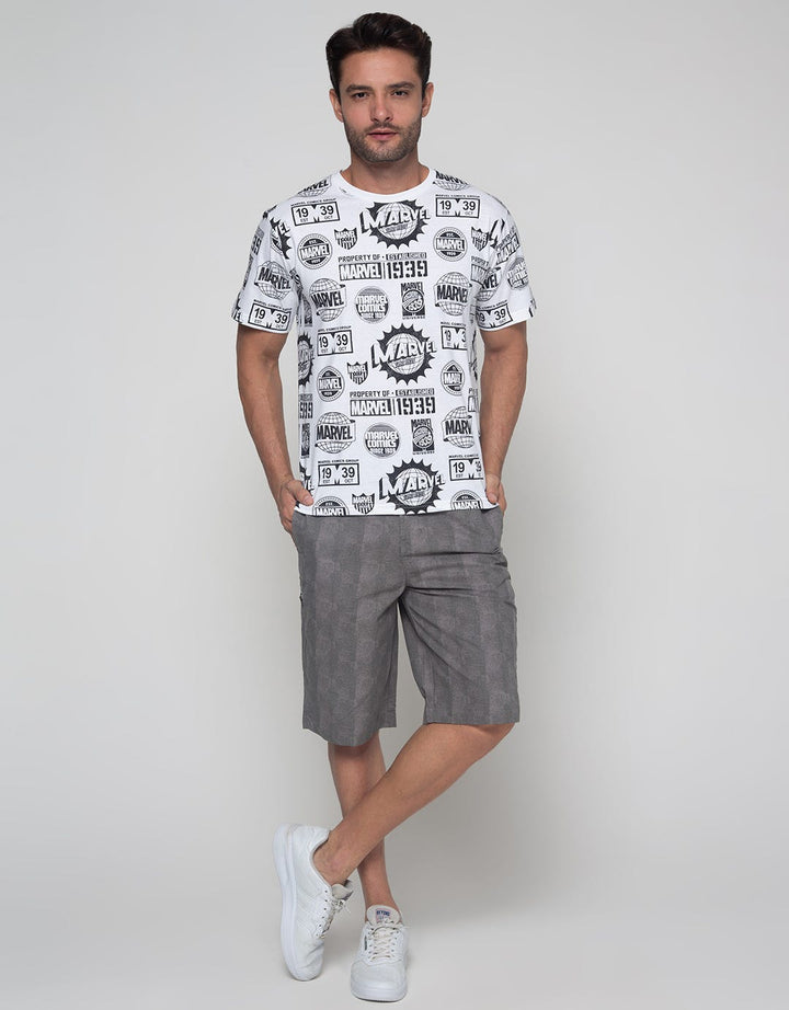 Cole Bermuda Pants Printed Matt With Vertical Pocket