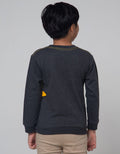 Little M Sweater Baby Terry Truck Hand Application