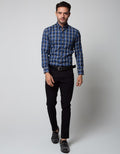 Stanley Adams Long Sleeve Shirt Checks Slim